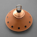 PU Leather Star Table Lamp Shade Covers Dustproof Spotlight Case (Brown) Newly