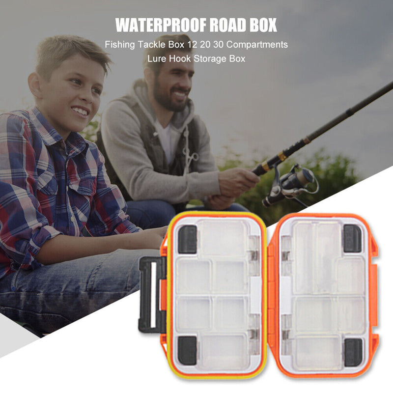 Fishing Tackle Box Double Sided Fishing Lure Bait Hook Storage Box (S)