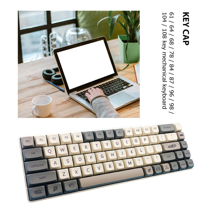 126pcs Universal Mechanical Keyboard Keycaps XDA Height (Revelation Rocket)