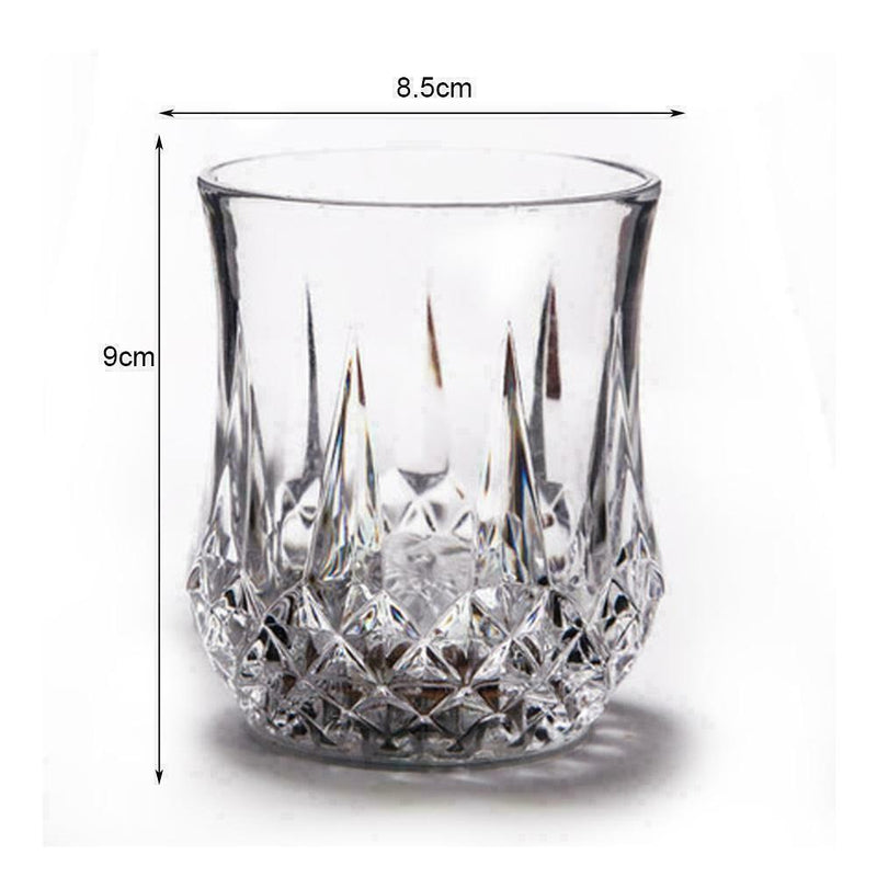LED Flashing Glowing Water Liquid Activated Light-up Party Glass Hot Cup M4H9
