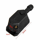 Black Auto Jet Car Spray Nozzle Window Windshield Fan ShapedAuto Wiper Washer