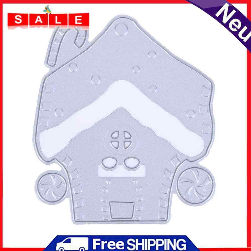 Snowvirtuos Christmas House Joint DIY Metal Scrapbook Embossing Craft Cutting