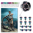 12pcs M5x10mm Disk Brake Rotor Bolts MTB Bike Brake Disc Screw (Multicolor)