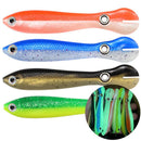 5pcs Luminous Loach 7cm 2g Lures Sinking Artificial Soft Fishing Bait (D)