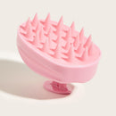 Silicone Head Smooth Hair Care Massage Brush Bath Scalp Stimulate (Pink) Newly