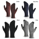 Outdoor Full Finger Mittens Thick Plush Sport Cycling Gloves Knitted Wool Mitts