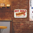 Hot Dogs Retro Metal Plate Tin Sign Wall Home Decor Iron Painting Accessories