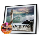 5D Diamond Embroidery Girl Piano Painting Cross Stitch DIY Craft Home Decor
