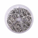 1900pcs 5 Models Non Insulated Electrical Crimp Cord Wire End Terminal Ferrules