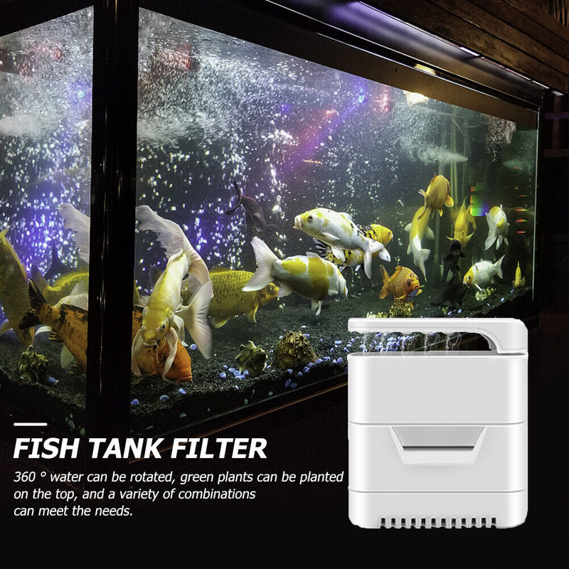#A Waterfall 2W Turtle Tank Low Level Water Filter Aquarium Submersible Filter P