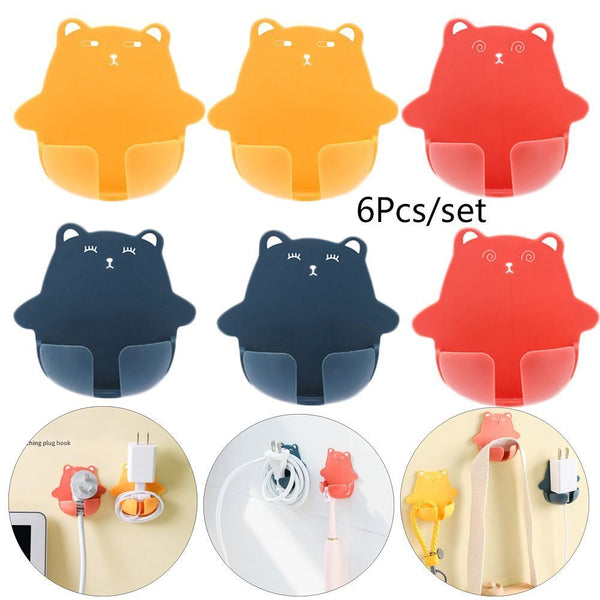 Wire Plugs Organizer Socket Fixer Rack Power Plug Holders Storage Hook