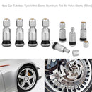Ecotrump 4pcs Universal Metal Car Motorcycle Tubeless Wheel Tire Valve Cap