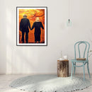 5D Diamond Painting DIY Old Couple Full Round Drill Mosaic Picture Wall Decor