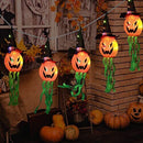 Halloween Decorations 5 LED Pumpkin String Lights Wizard Hat for Indoor Outdoor