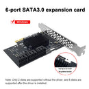 PCI-E 1X to SATA3.0 6-Port Extender PCI Express 6Gbps Desktop Computer Adapter