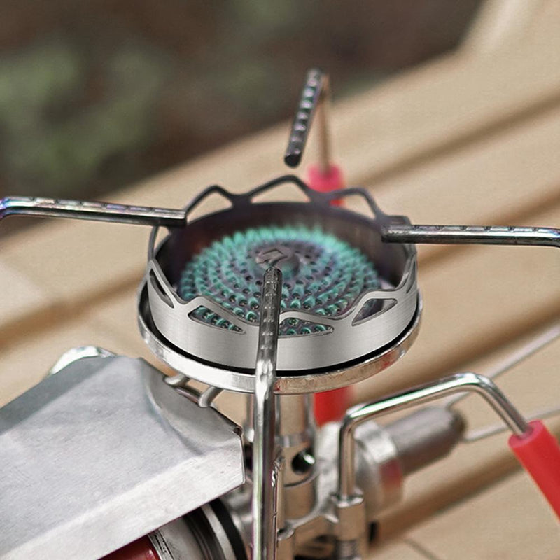 Camping Gas Stove Windscreen Stand Ring Energy Saving Heat Resistant Cover