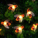 Solar LED Bee Curtain Lights Fairy Lamp for Home Room Party Festival Decoration