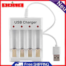 4 Slots Smart Battery Charger for AA AAA Rechargeable Battery Charging Station