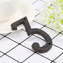 Metal Digital Number Cast Iron House Sign Doorplate DIY Cafe Wall Decor (3)