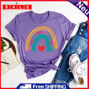 Fashion School Supply Rainbow Short Sleeve T-Shirt (Purple XXL) -06688