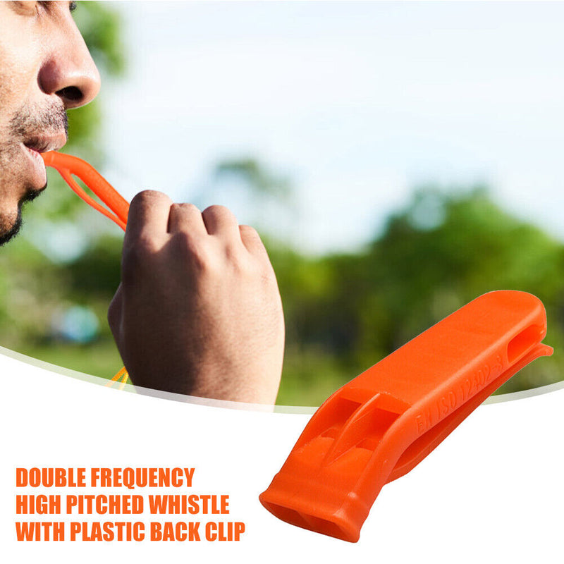 Sports Match Dual Band Whistle PP Plastic Outdoor Camping Survival Loud Whi