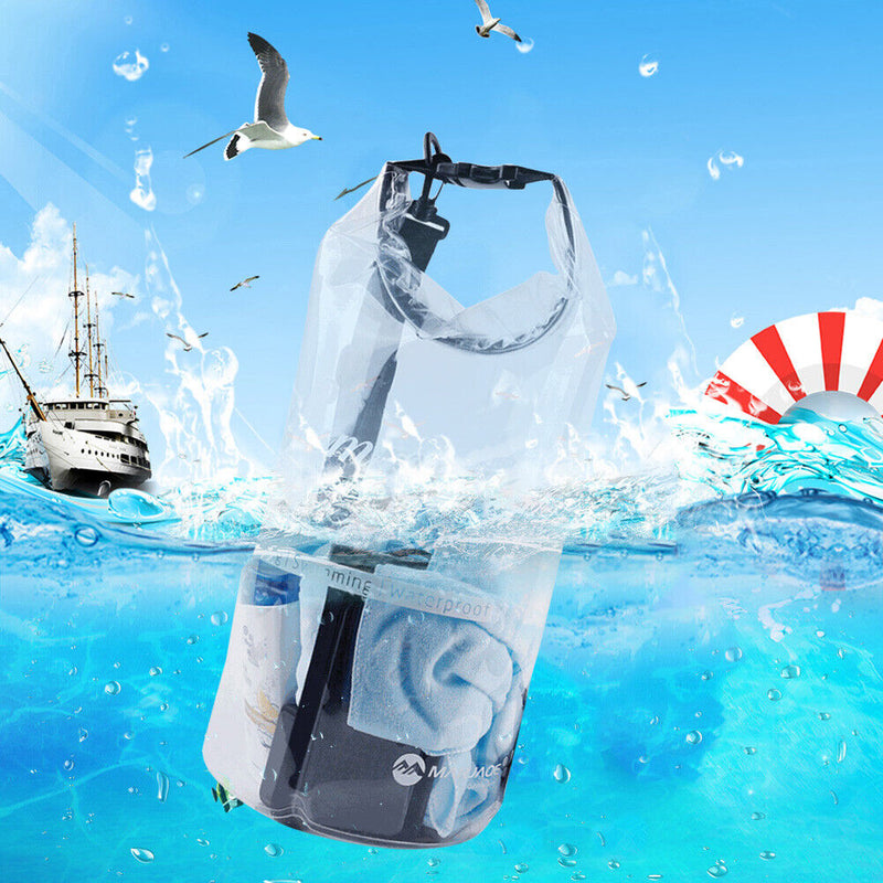 15L Waterproof Pack Pouch Swimming Kayaking Trekking Boating Storage Bags