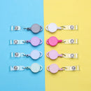 Clip Office Supplies ID Name Card Badge Holder Lanyards Retractable Key Ring