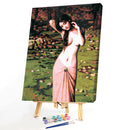 Frameless Sexy Beauty Picture DIY Painting By Numbers Canvas Acrylic Paints