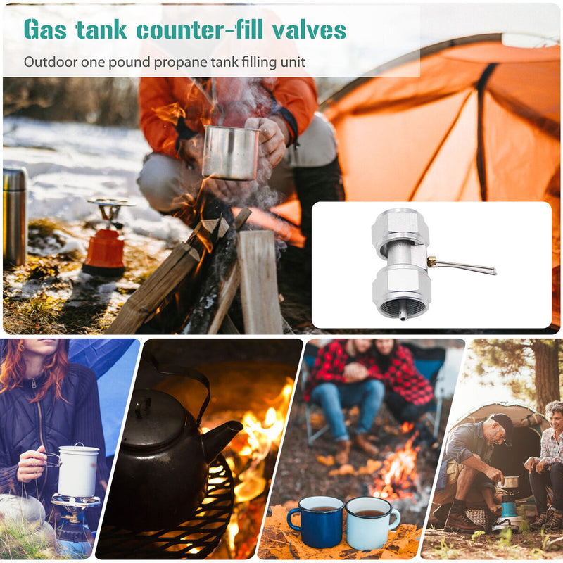 Copper American Gas Tank Filling Valve Gas Tank Refueling Adapter Outdoor Tool