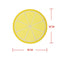 Silicone Non-Slip Fruit Pattern Placemat Round Insulation Table Cup Pad(4)