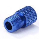 MTB Bike Valve Converter Bicycle Presta to Schrader Valve Adapter (Blue)
