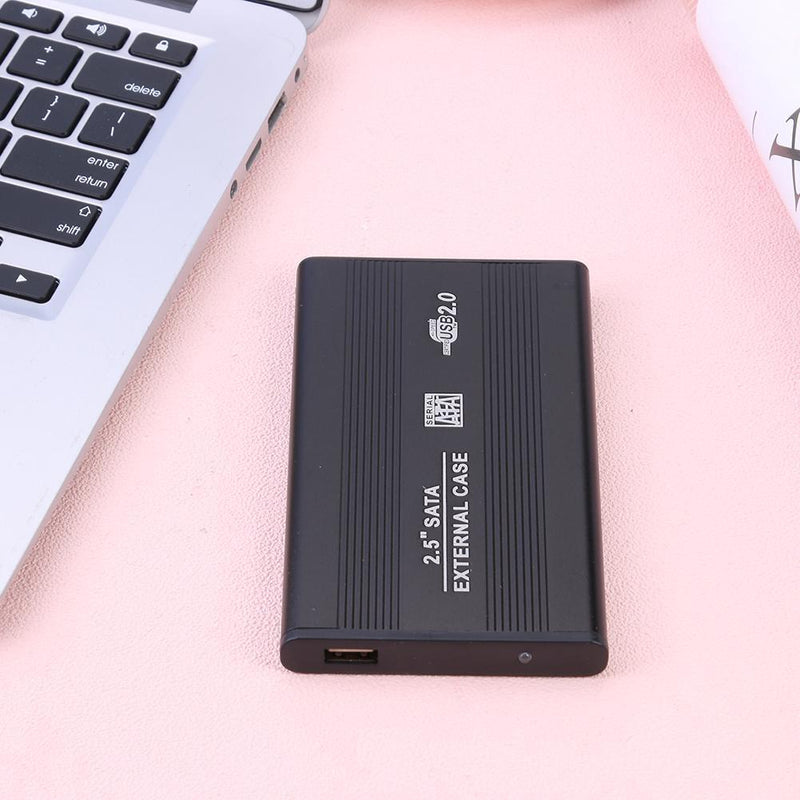 2.5 inch Hard Disk Case Aluminum Alloy SATA USB2.0 Mobile Hard Drive HDD Case