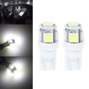 2x Auto Width Dome Lights T10 W5W 5SMD LED Bulb 12V Reading Lamp Car Accessories