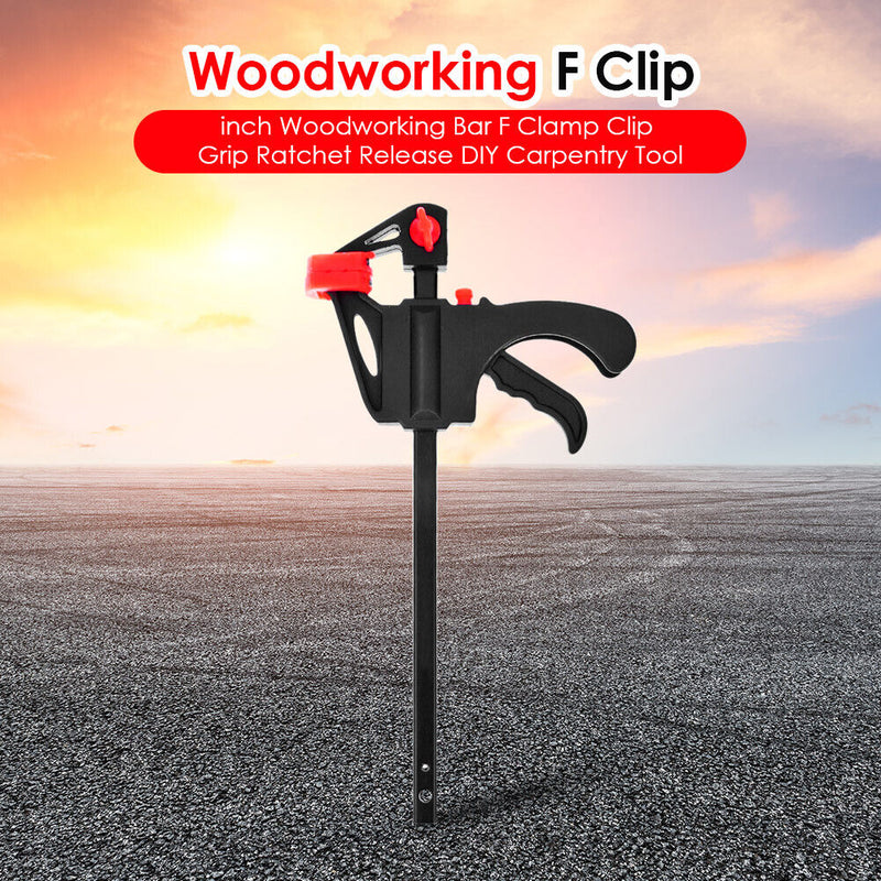 4 inch Woodworking Bar F Clamp Clip Grip Release DIY Carpentry Tool (1pc) Newly