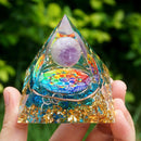 Ogan Pyramid Handmade Crushed Stone Energy Tower Pyramid Jewelry (D) Newly