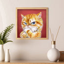 Full Round Drill Rhinestone Art DIY 5D Cat Diamond Painting Kit(A2420)