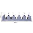 Multi-Purpose Hooks Wall Mounted Mop Organizer Holder Rack Broom Hanger Hooks