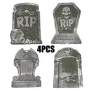 Large Foam Halloween Stake Scary Tombstones Cemetery Decoration Outdoor Props{
