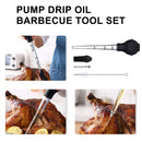 Turkey Baster Syringe, Meat Marinade Injector with Needles Cleaning Brush