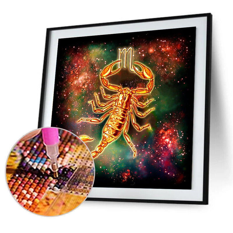 5D DIY Diamond Painting Abstract Scorpio Full Round Drill Mosaic Picture
