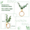 Eucalyptus Napkin Rings Handmade Wooden Beads Napkin Holders Faux Greenery