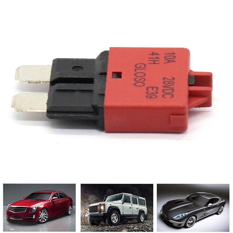 DC32V Manual Reset ATC Circuit Breaker Blade Fuse for Car Boat(10A Red