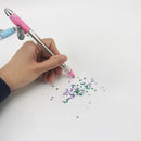 Acrylic Diamond Painting Pen DIY Cross Stitch Point Drill Tool (Pink Pen) Newly