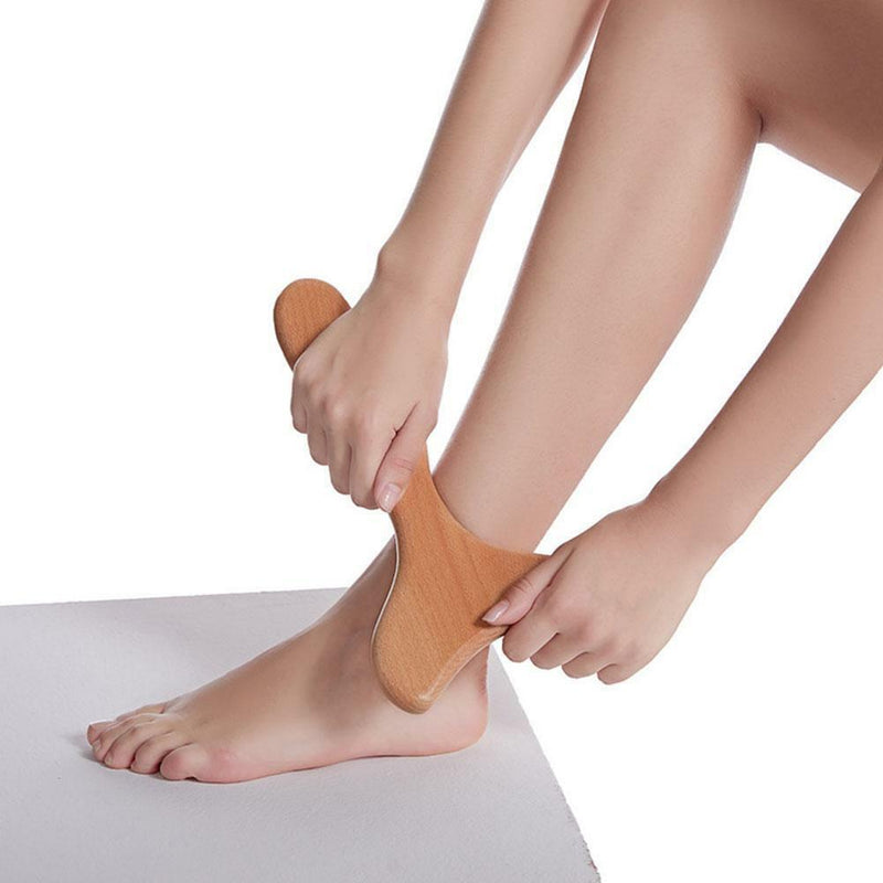 Fork Shaped Wood Wooden Gua Sha Tool Board Scraping Spa Massager