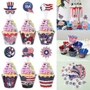 Flag Patriotic Sign Cake Decoration Independence Day Cake Topper 4th of July