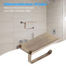 Wall Mounted Paper Towel Rack Stainless Steel Bathroom Tissue Holder (L)