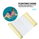 Floating Bed Inflatable Mattress Swimming Pool Beach Water Lounges (Yellow)