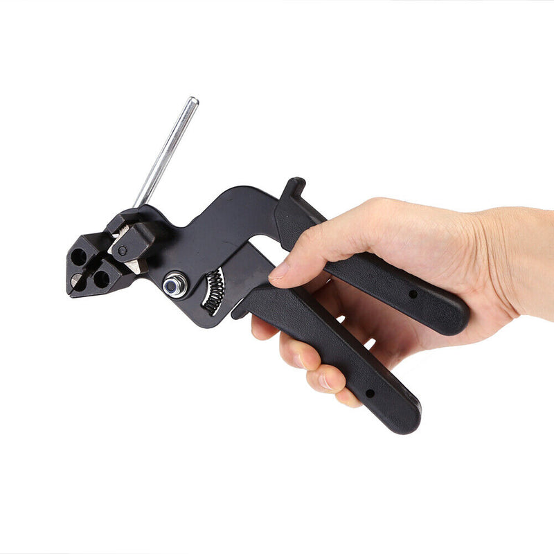 Stainless Steel Cable Tie Fasten Pliers Tensioner Fastening Cutting Tools Newly