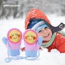 1 Pair Thicken Warm Baby Fleece Gloves Winter Kids Full Finger Mittens