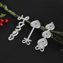3pcs Love Lines Dies Stencil Craft Embossing Cut Die For DIY Scrapbooking